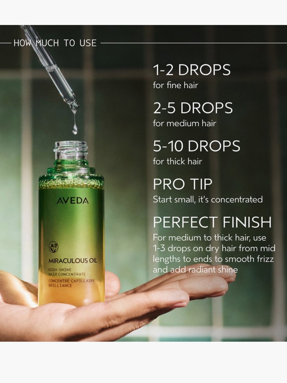 Aveda MIRACULOUS OIL High-Shine Hair Concentrate - Yellow Oil - Picture 6 of 7
